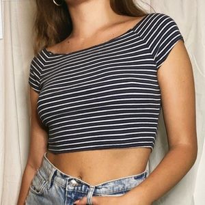 Brandy Striped Crop Top